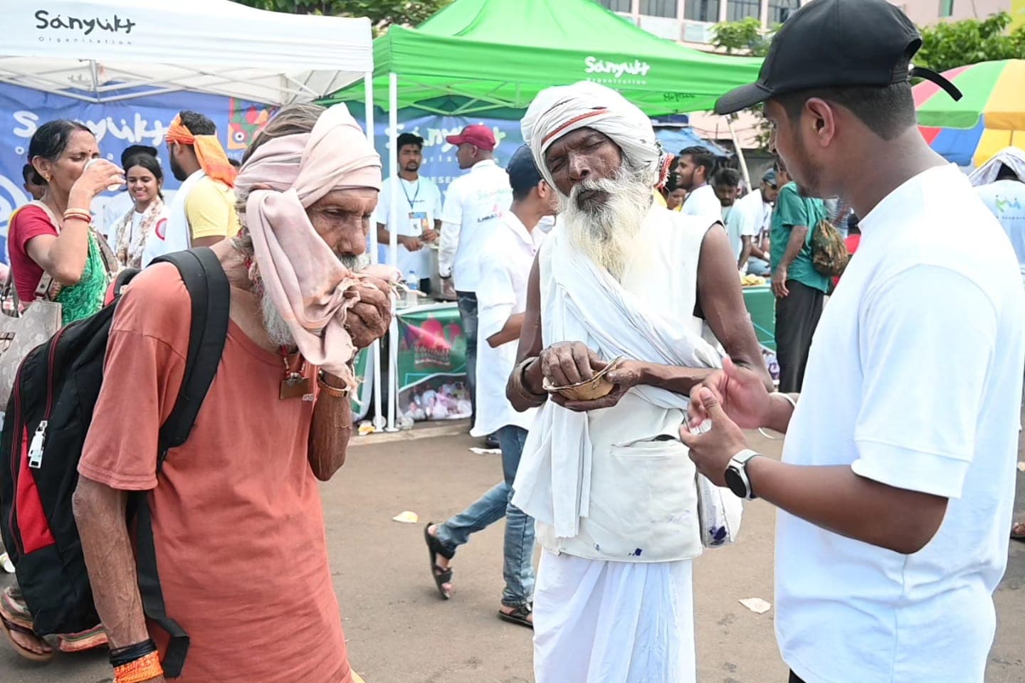 SK Sahil with community members
