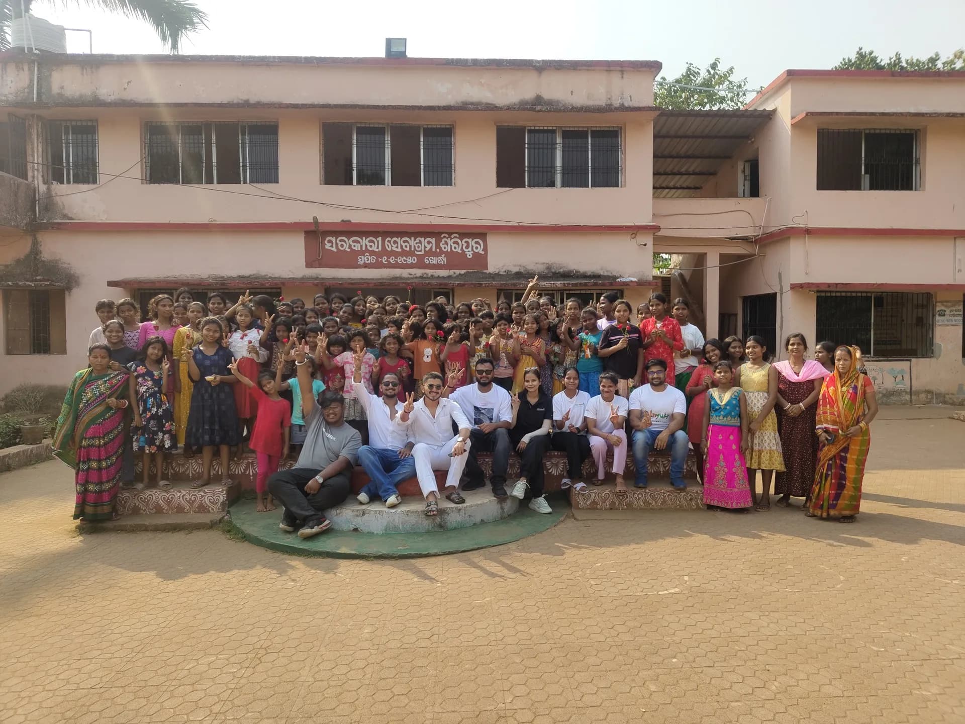 Sanyukt team and community members at a CSR partnership event